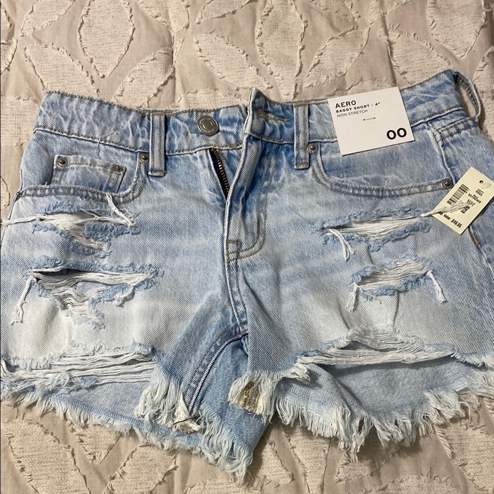 Aeropostale size 00 jean shorts nwt
